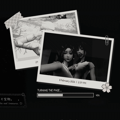 Black & White Polaroids Loading Screen gameplay thumbnail